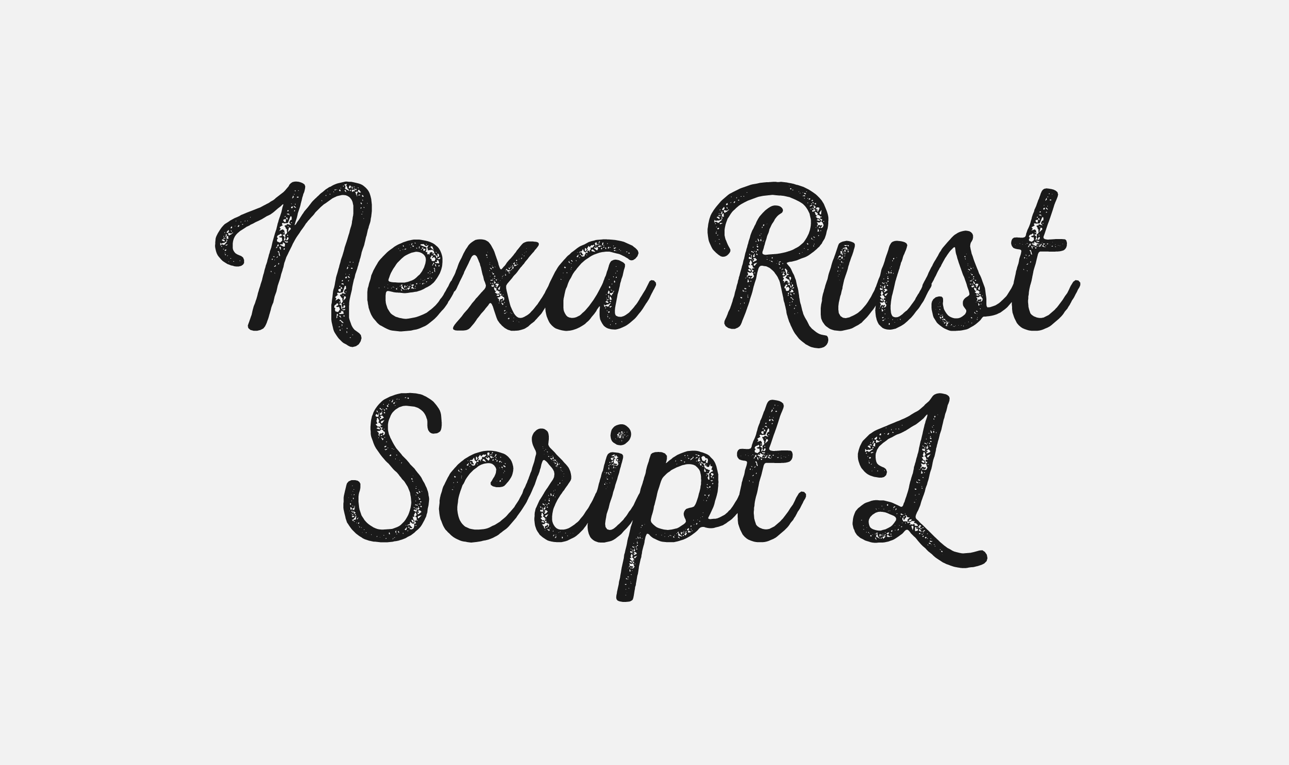 폰코, 폰트패브릭, Fontfabric, Nexa Rust Script L