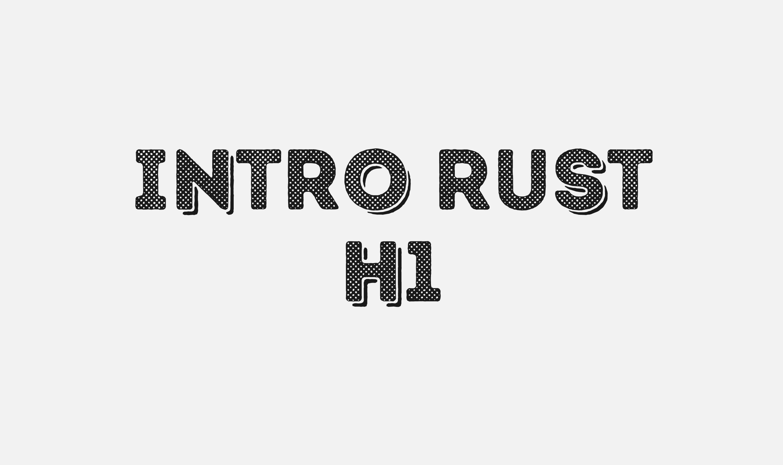 폰코, 폰트패브릭, Fontfabric, Intro Rust H1