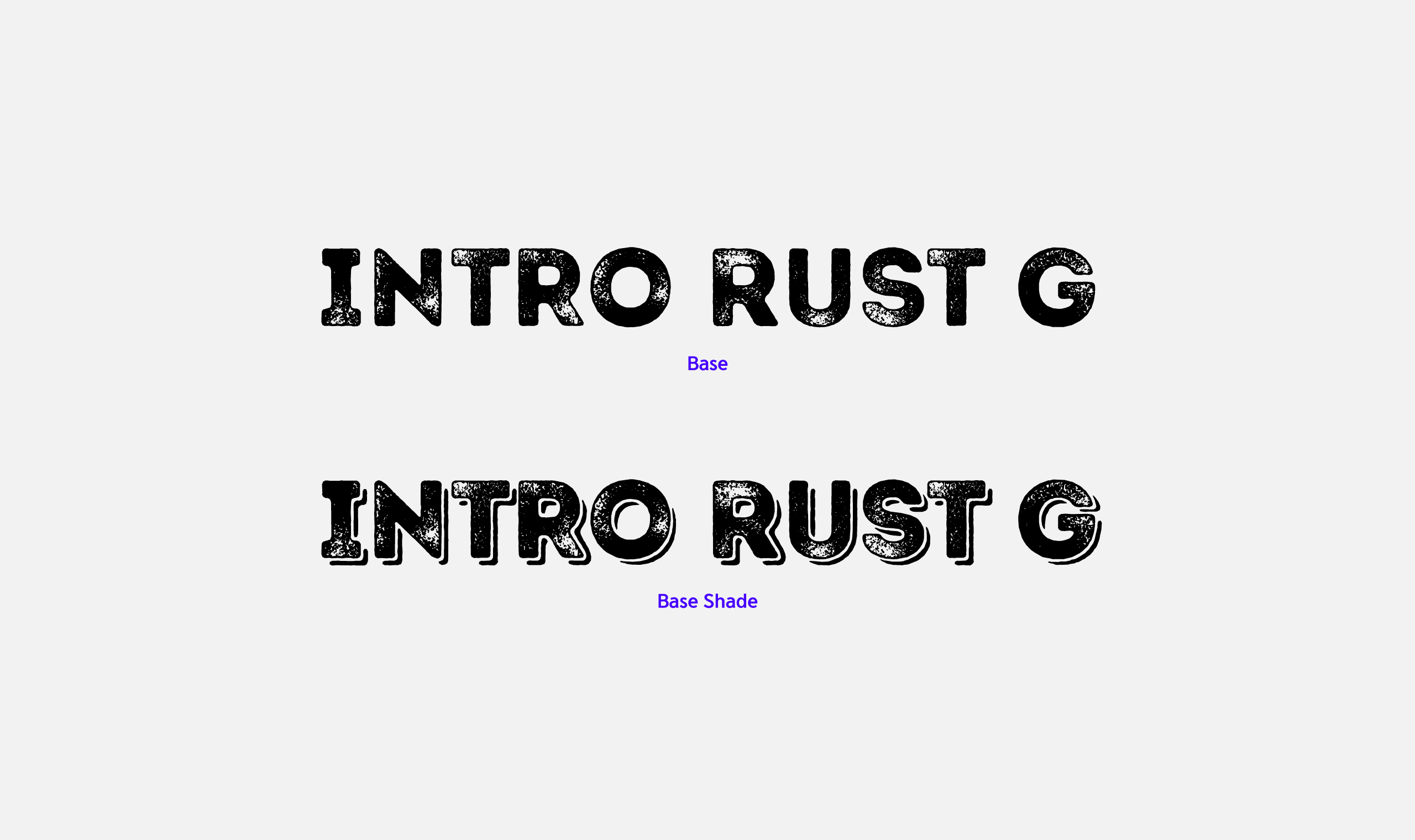 폰코, 폰트패브릭, Fontfabric, Intro Rust G