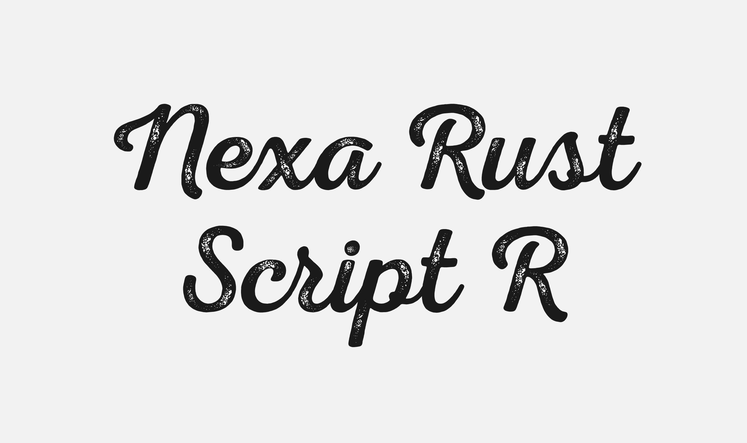폰코, 폰트패브릭, Fontfabric, Nexa Rust Script R
