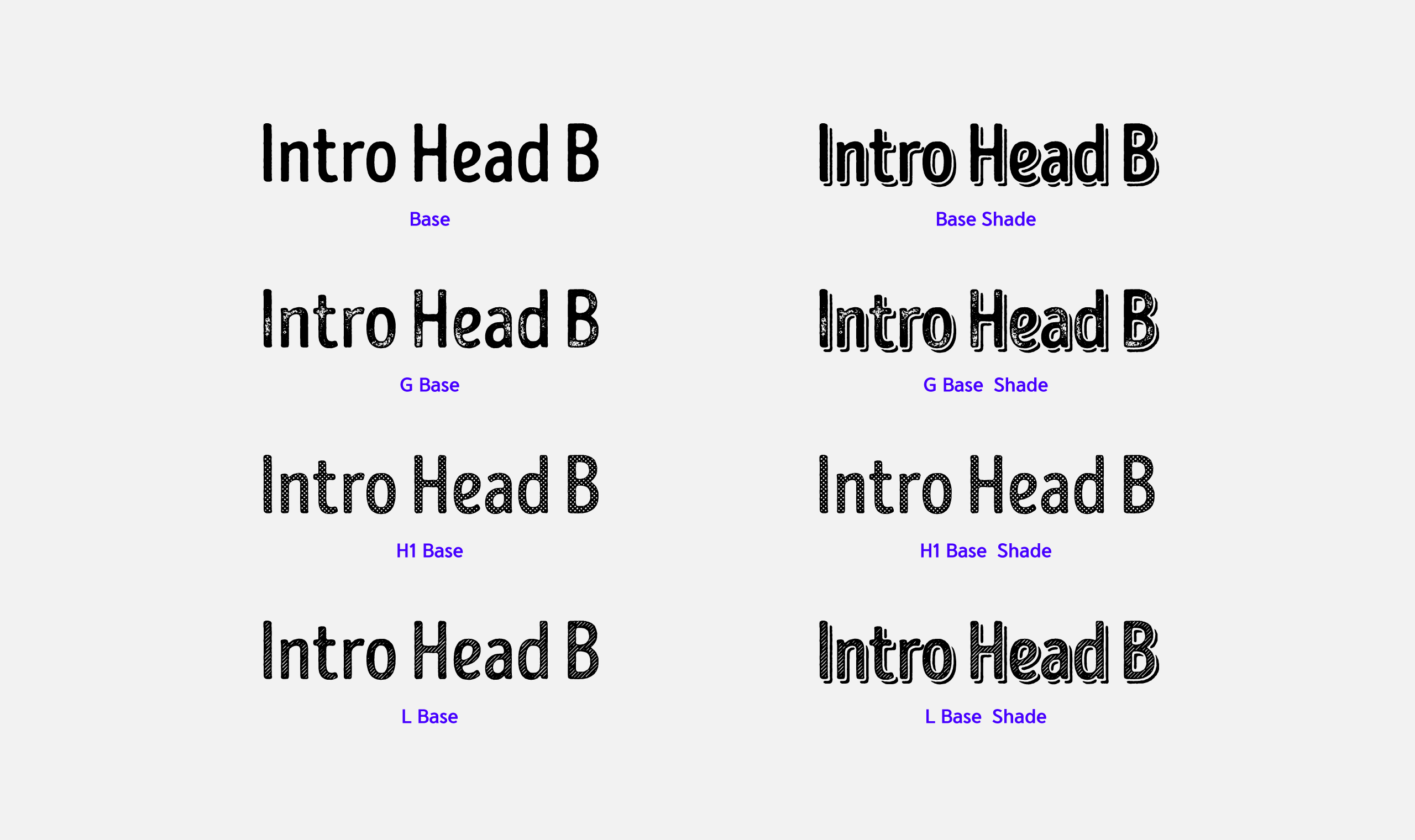 폰코, 폰트패브릭, Fontfabric, Intro Head B