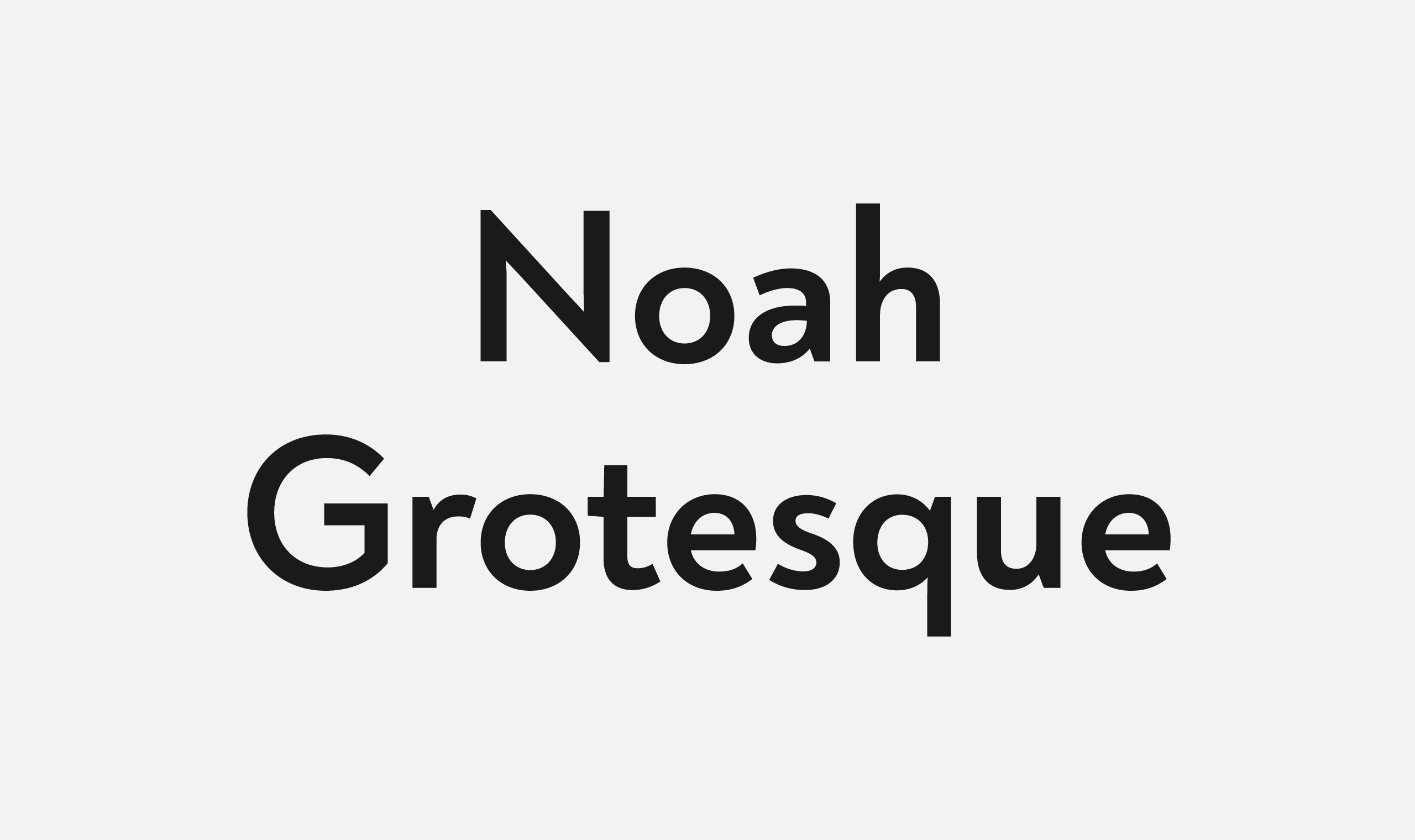 폰코, fontfabric, 폰트패브릭, Noah Grotesque