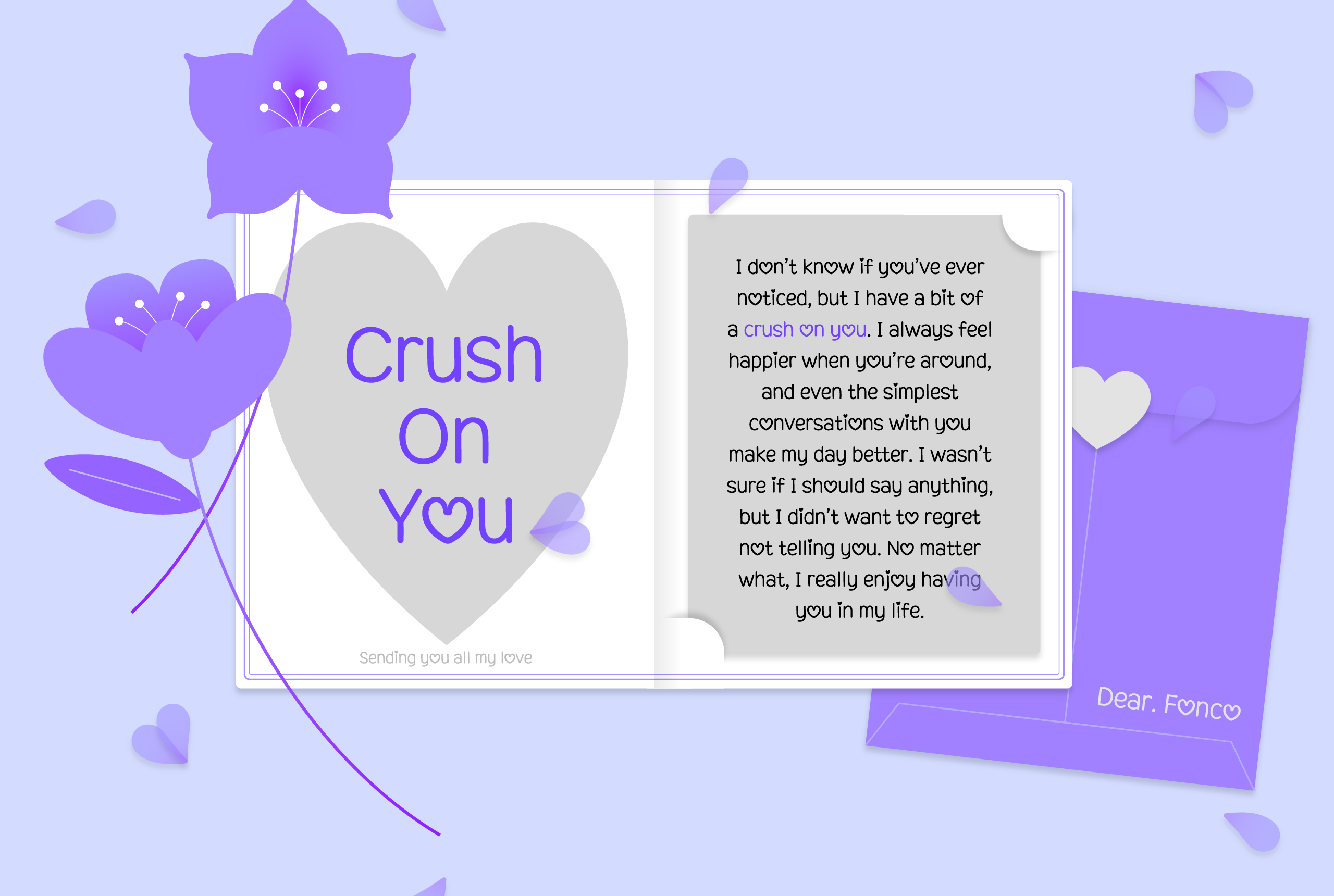 폰코, 라틴폰트, 영문폰트, 손글씨, CrushOnYou