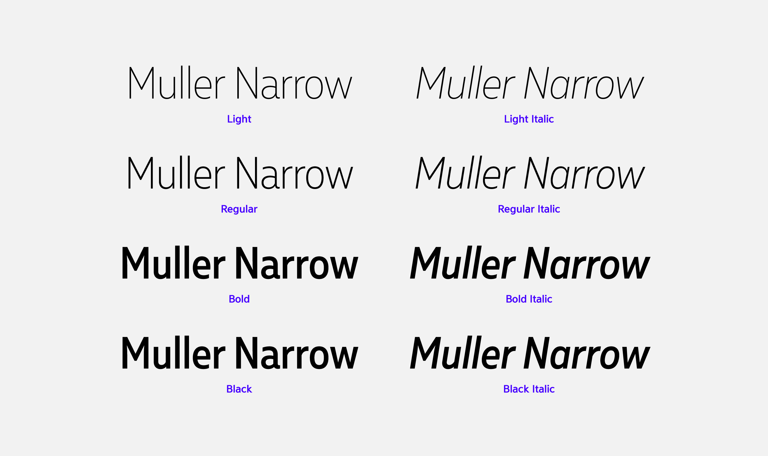 폰코, fontfabric, 폰트패브릭, Muller Narrow