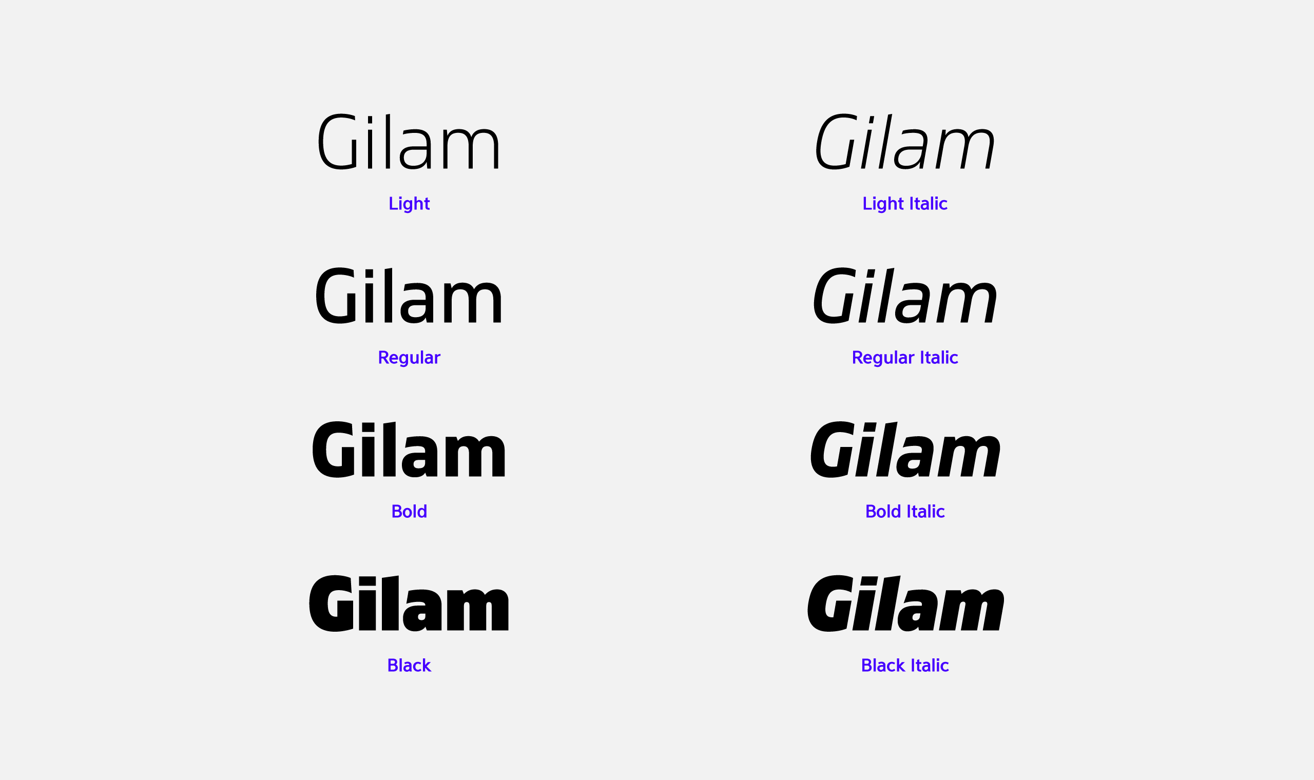 폰코, fontfabric, 폰트패브릭, Gilam