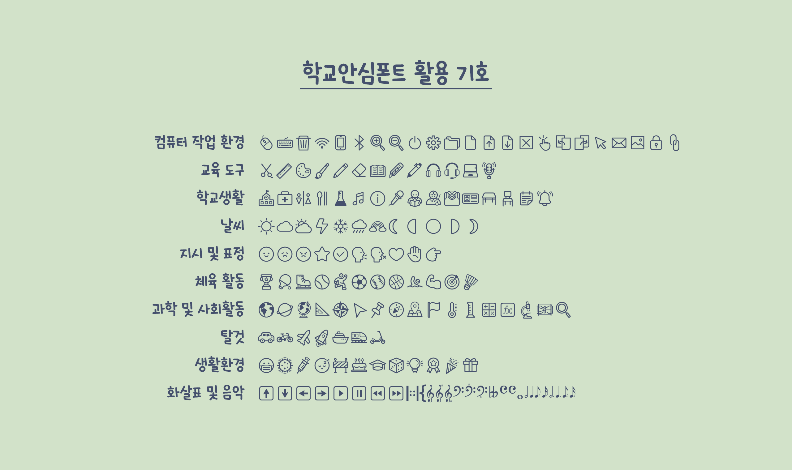 폰코, 무료폰트, 나눔폰트, 학교안심폰트, 학교안심 나들이 5