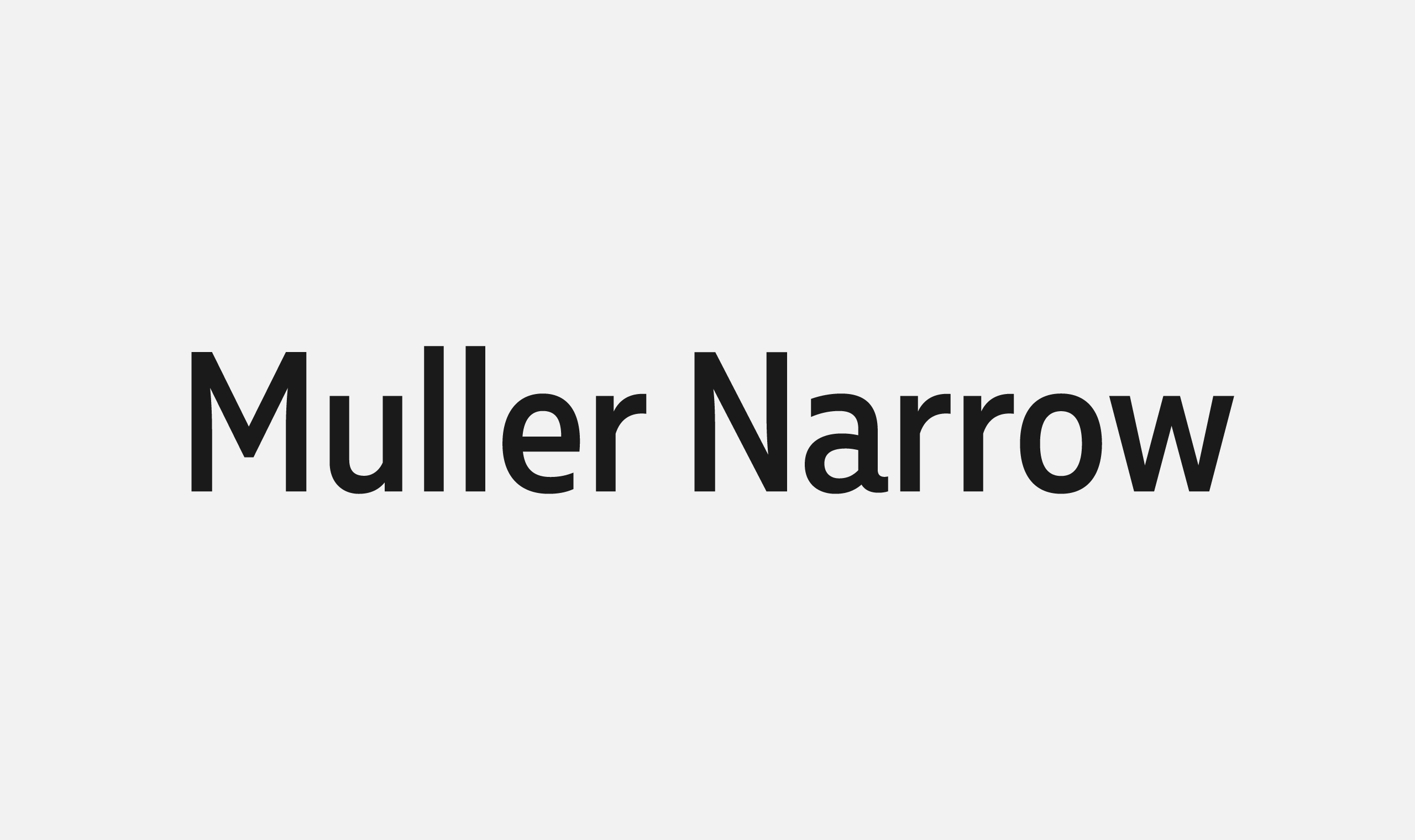 폰코, fontfabric, 폰트패브릭, Muller Narrow