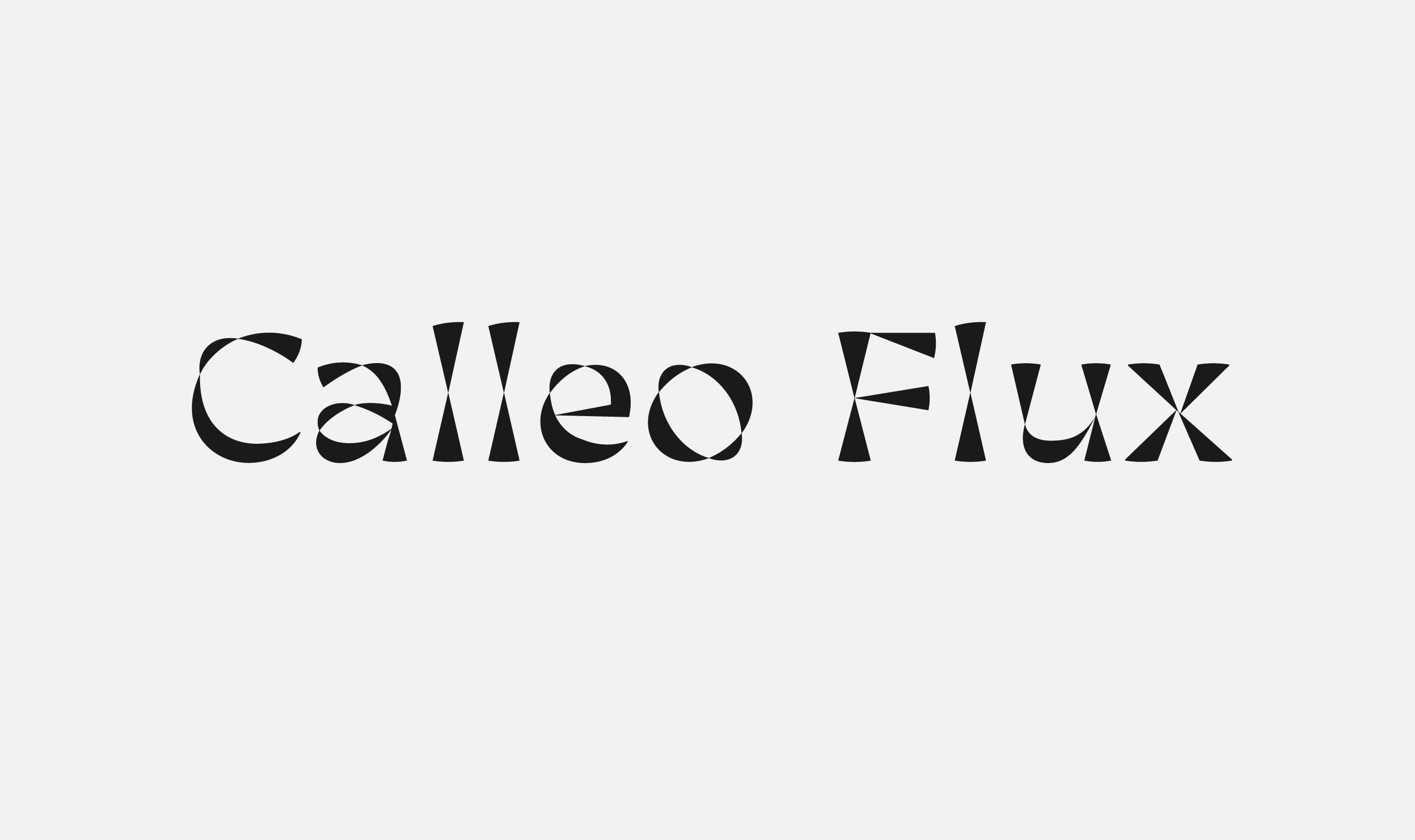 폰코, fontfabric, 폰트패브릭, Calleo Flux