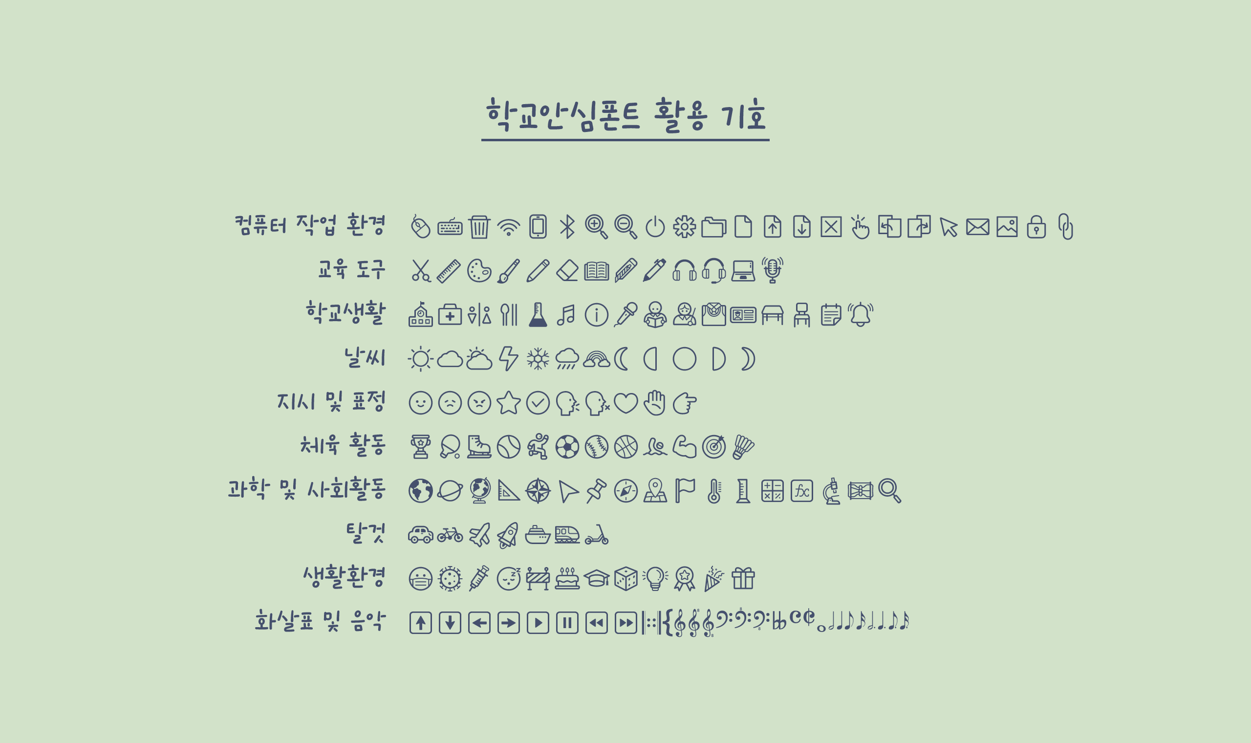 폰코, 무료폰트, 나눔폰트, 학교안심폰트, 학교안심 칠판지우개 5