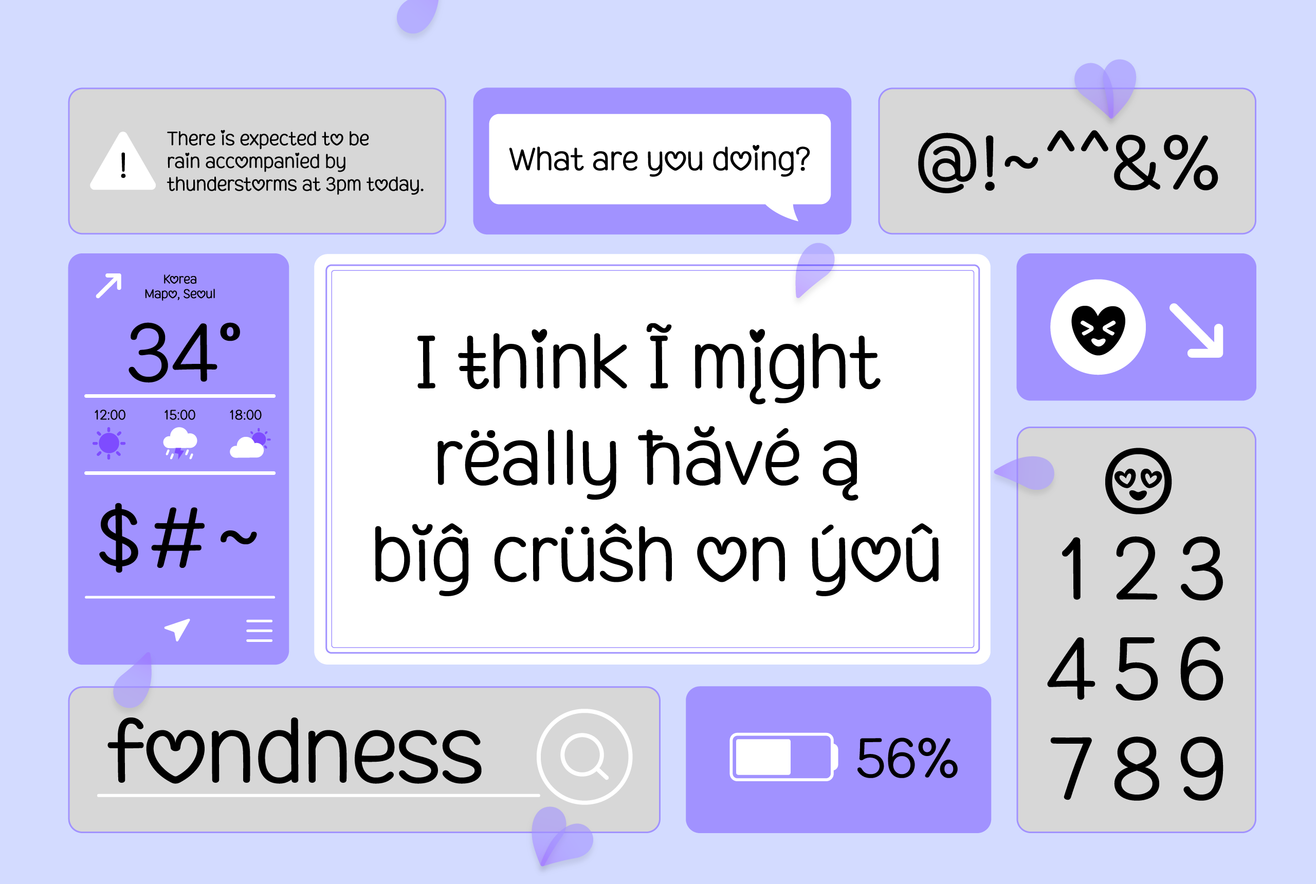폰코, 라틴폰트, 영문폰트, 손글씨, CrushOnYou