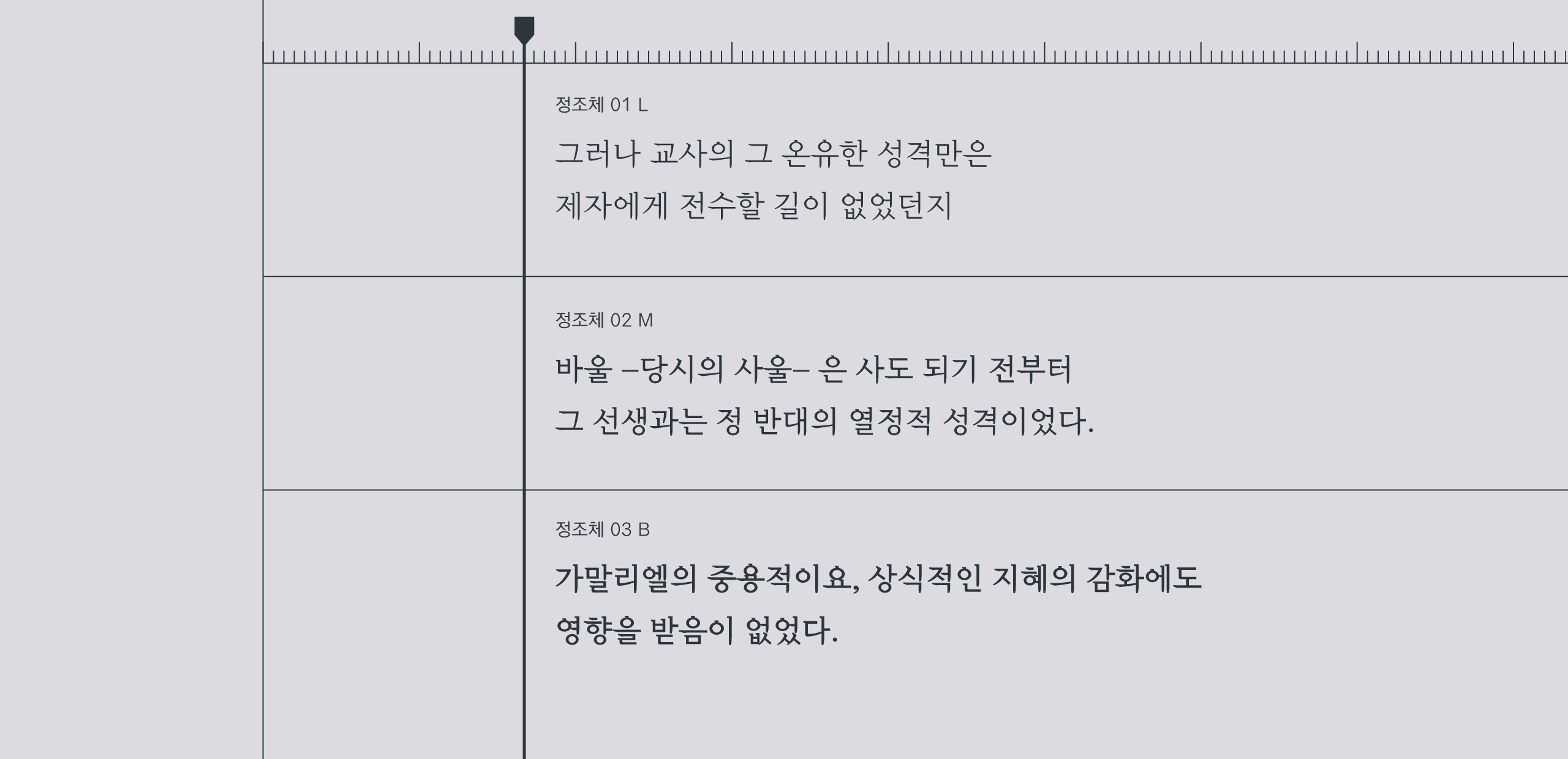타이포디자인연구소 정조체Pro