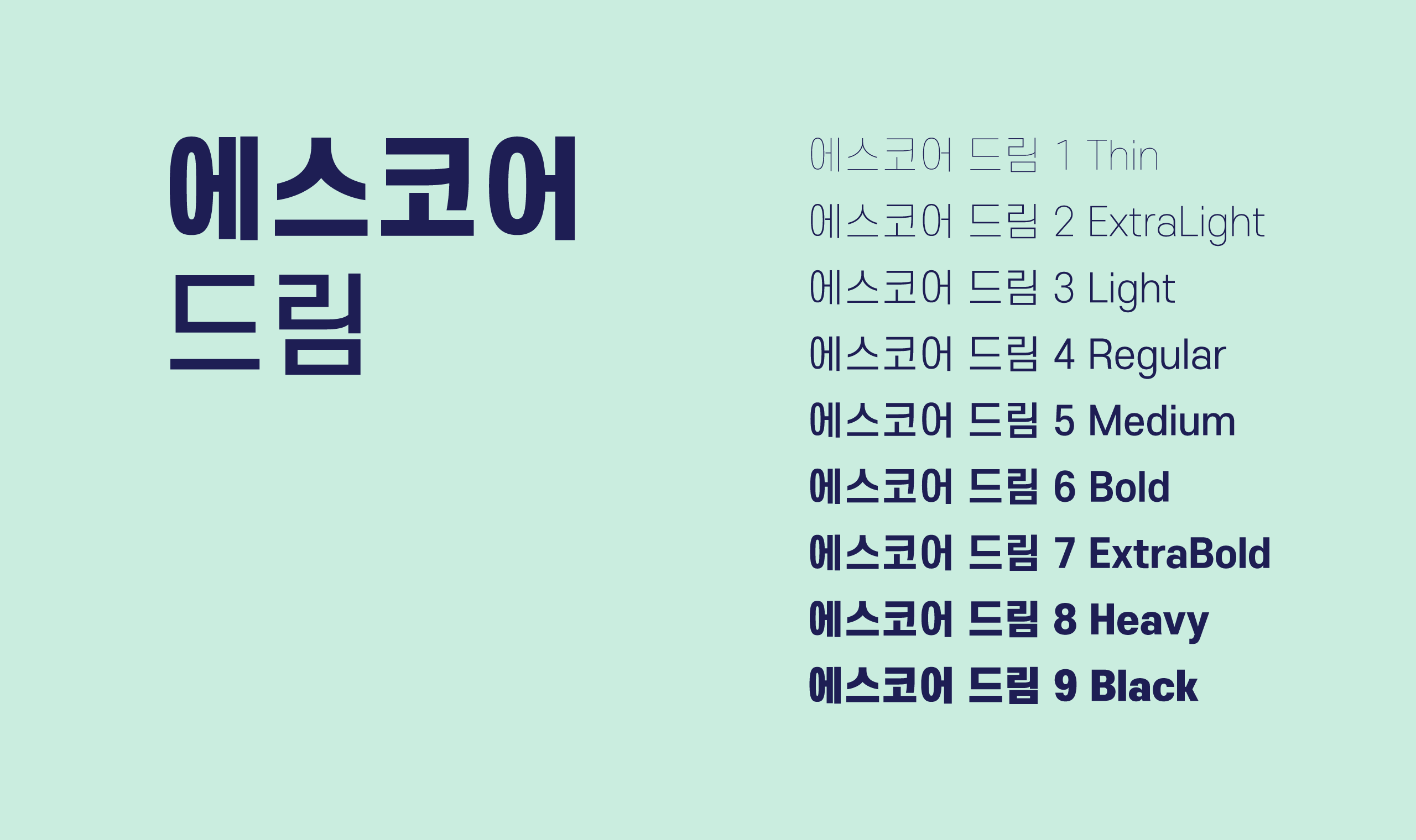 폰코, 무료폰트, 나눔폰트, S-Core Dream, 에스코어드림, ppt 폰트, 피피티 폰트