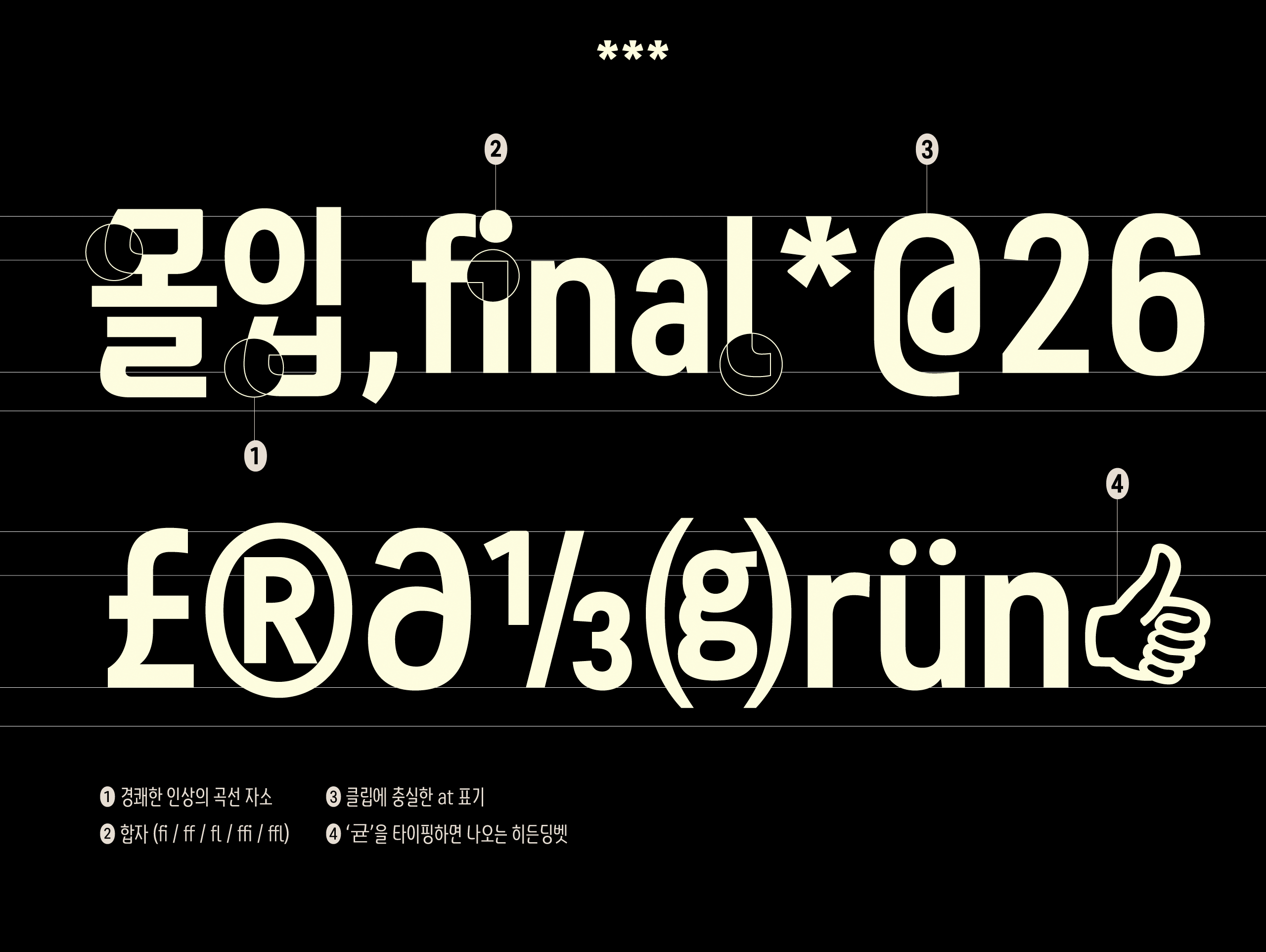 폰코, 상업용폰트, 자막폰트, 그래픽, 숏폼, 릴스, 숏츠, 영상자막, Yoon 클립