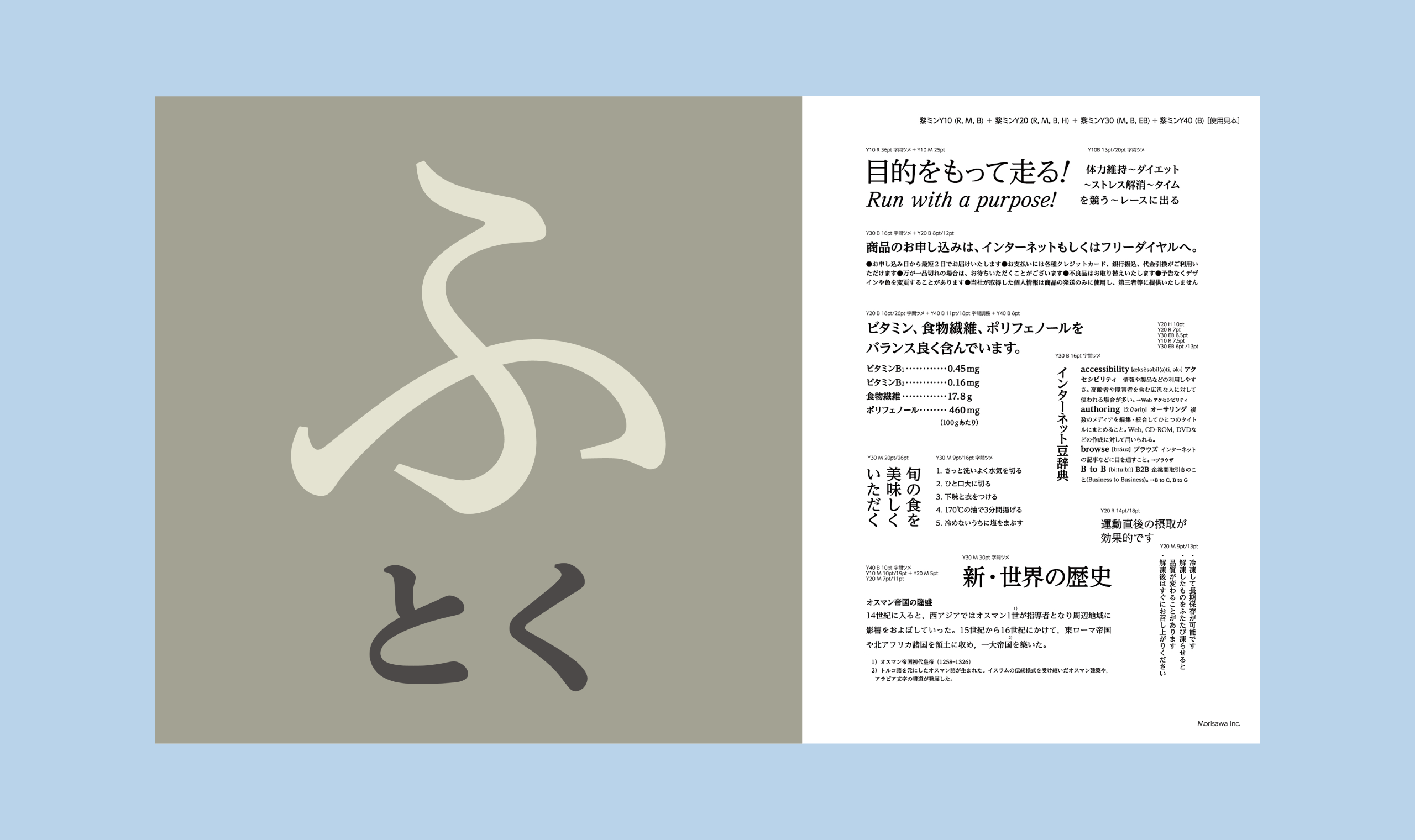 폰코, 모리사와, 일본어폰트, 히라가나, 가타카나, 한자, 다국어