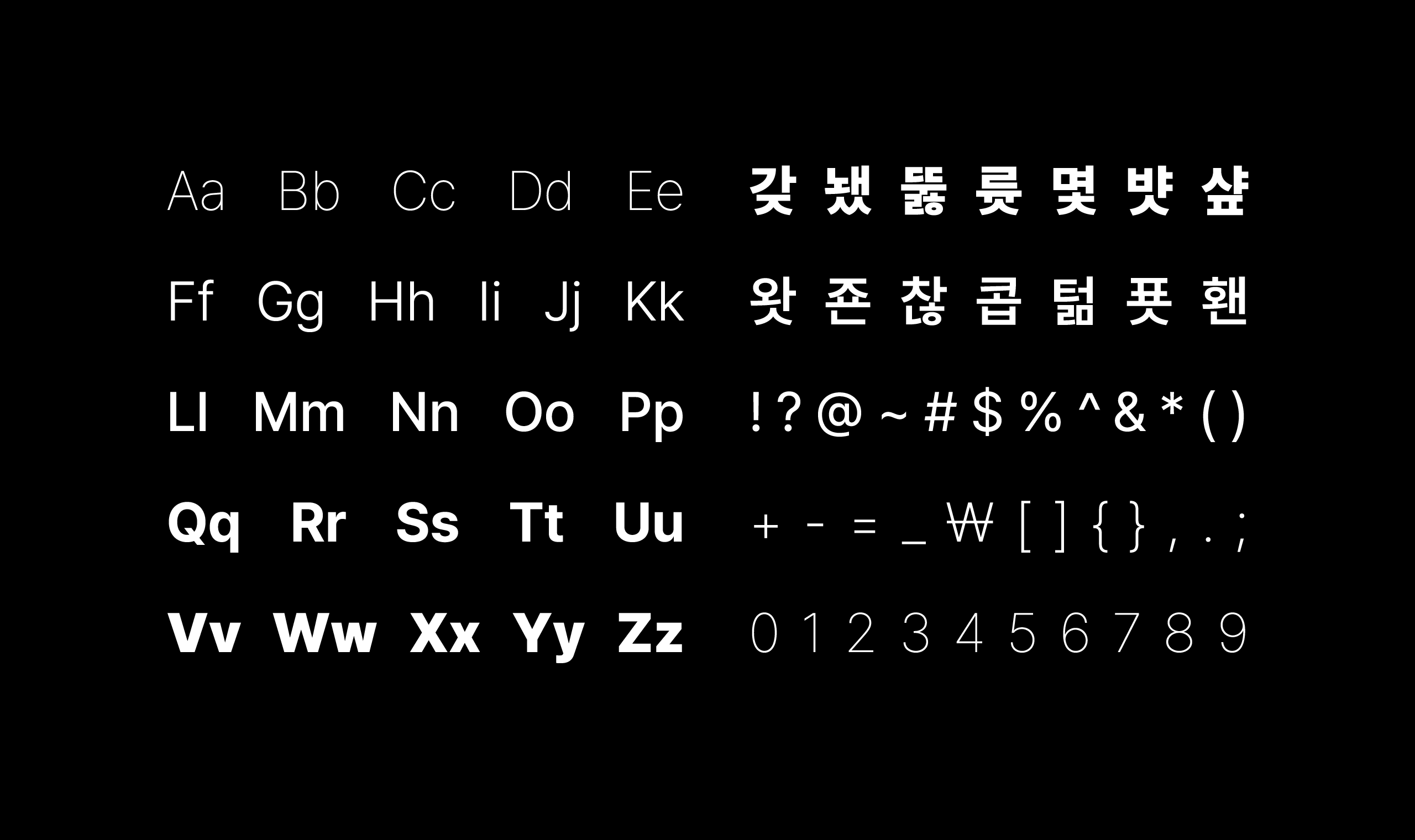 폰코, 상업용폰트, 자막폰트, 범용성,가독성,직선적인,신뢰감,미니멀,제목용,본문용,PPT폰트,UI폰트
