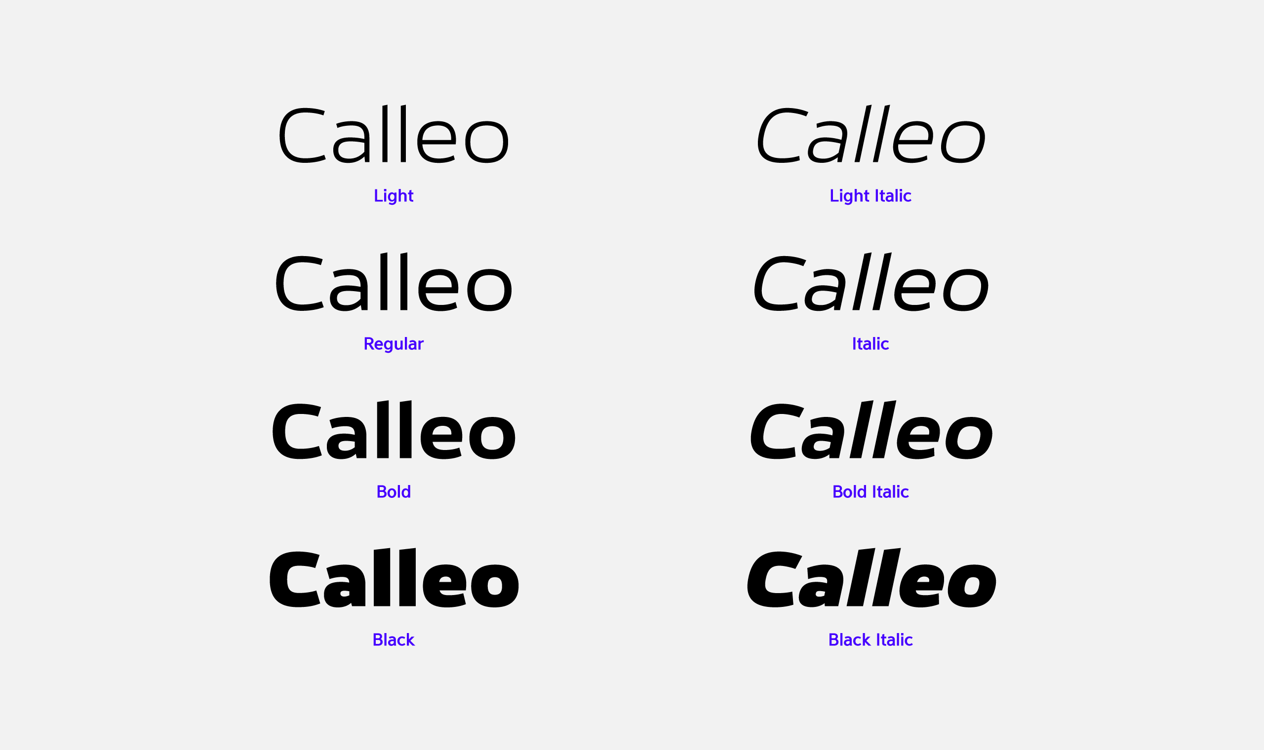 폰코, fontfabric, 폰트패브릭, Calleo